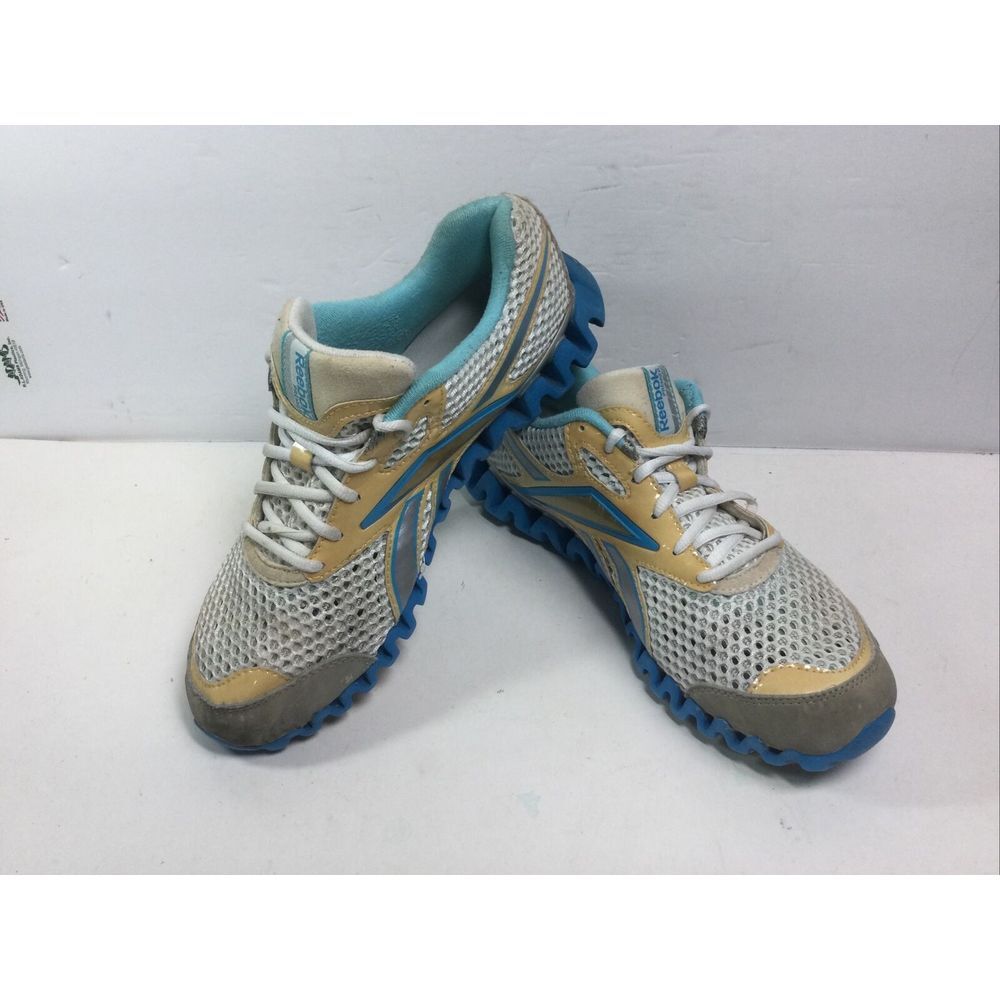 Reebok Premier Zignano 023501 Running Shoe Women Size 8 White Blue Sneakers